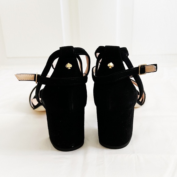 Kate Spade suede block heel sandals - Picture 3 of 6